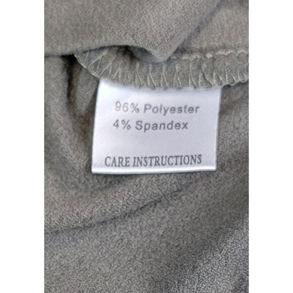 Grace & Emma Bodysuit With Ruffle Sleeves Olive Snap Closure Womens Size M New - Picture 4 of 10